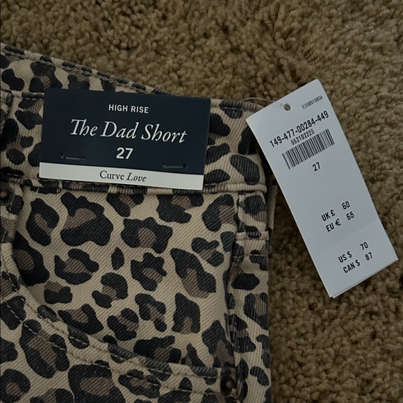 Abercrombie & Fitch Leopard Print Jean Shorts - Picture 2 of 3